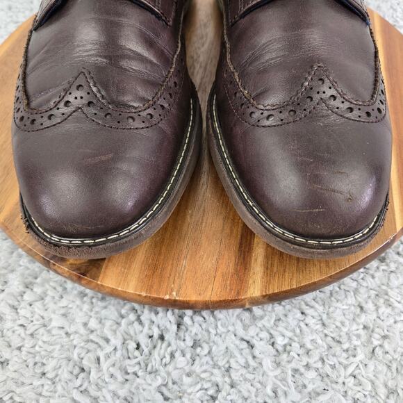 Cole Haan Mens 11M GrandEvolution Brown Leather Brogue Wingtip Casual Oxford main image 12